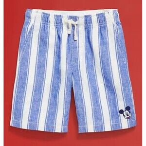 NWT Old Navy x Disney Linen‎ Embroidered Utility Shorts Boys Size Large (10-12)